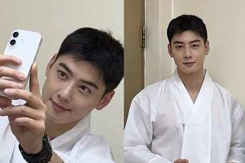 ‘상병’ 차은우, 짧은 머리에도 여전한 ‘얼굴천재’ 비주얼