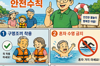 [만화로 보는 시니어 뉴스] 안전한 물놀이 위한 5가지 수칙