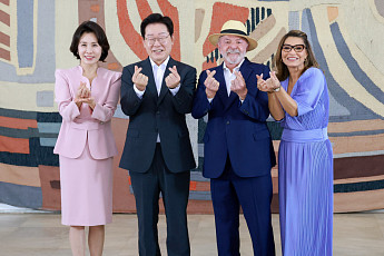 李대통령, 브라질리아 일정 마치고 상파울루로 이동