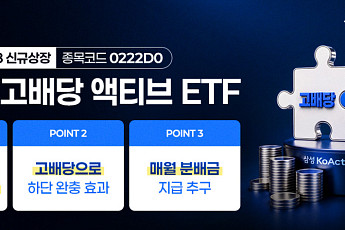 “흔들리는 증시엔 고배당으로”…삼성액티브 ETF 상장