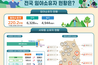 산주 1000명 늘 때 사유림 4800㏊ 줄었다…86%는 ‘3㏊ 미만’