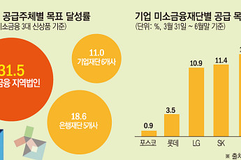 기업미소재단 공급 실적 제각각⋯달성률 최대 17배 차이 [미소금융 첫 성적표]