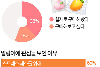 만지고 누르며 푼다…스트레스 잡는 '말랑이' [데이터클립]