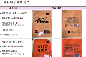 식약처, 본초맘죽 2종 판매중단⋯
