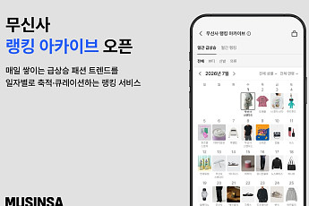 무신사, 매일 뜨는 패션 ‘급상승 일간 랭킹’에서 한눈에