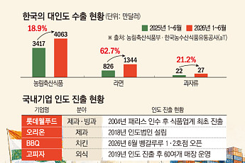 초코파이 연 1000억·라면 수출 63% 급증…K푸드, 인도 시장 공략 거세다