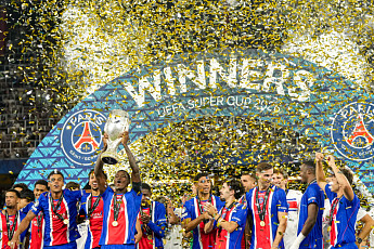 PSG, UEFA 슈퍼컵 2연패⋯애스턴 빌라 2-1 제압