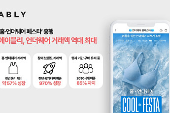에이블리, 폭염에 쿨링 언더웨어 '불티'…거래액 역대 최대