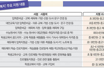 교복·수능 원서비도 '현금성 복지'…2600억 뜯어보니 [교부금 개편 논란 ②]