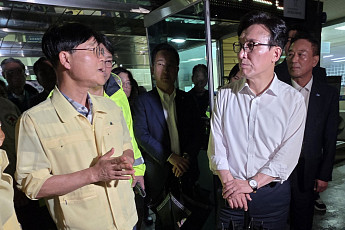 여야 지도부, 잇따라 거제 수해현장…김민석 