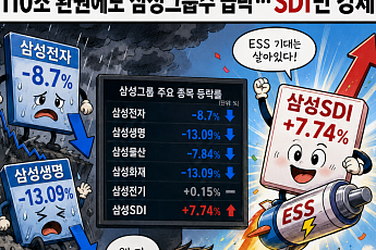 삼성전자 9%·생명 13%↓…역대급 환원에도 그룹株 급락