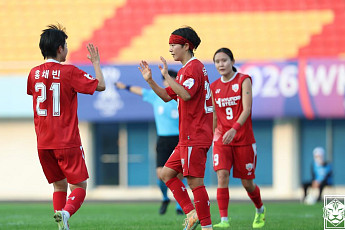 인천현대제철, 상무에 2-1 역전승…W코리아컵 4강 진출