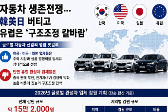 글로벌 자동차 기업 생존전쟁⋯韓美日 버티고 유럽 브랜드 ‘칼바람’