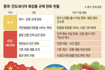 규제 문턱 낮추는 中·인니⋯새 활로 열리는 ‘K뷰티’