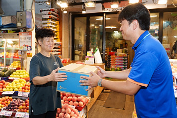 CJ대한통운, 오산 오색시장에 배송접수센터…전통시장 물류 지원 확대