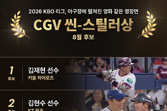 김재현ㆍ김현수ㆍ오스틴ㆍ이호연, 8월 'CGV 씬-스틸러' 후보