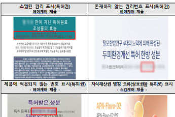 소비자원, 온라인 화장품 지식재산권 허위표시 634건 적발…특허권 침해가 98.7%