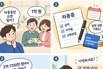 [알기 쉬운 생활금융④] 부모에게 1억 원 빌렸습니다…. 차용증만 쓰면 될까요?