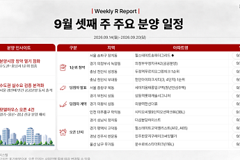 [분양캘린더] 9월 셋째 주 '힐스테이트송파더그리드' 등 1만1521가구 분양