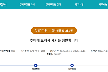‘추미애 사퇴’ 1만명…경기도 “고의 삭감은 왜곡”