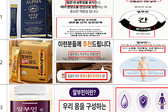 식약처, '알부민 식품' 허위·과대광고 5곳 적발…판매액 5억2000만원 달해
