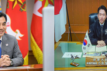 한일 국방장관 화상통화…