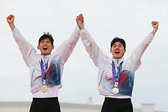 아시안게임 첫날, 韓 금메달 3개⋯메달 순위 3위 [아시안게임]