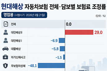 車보험료 0~1%대 조정 뒤엔⋯담보별 인상ㆍ인하는 ‘제각각’