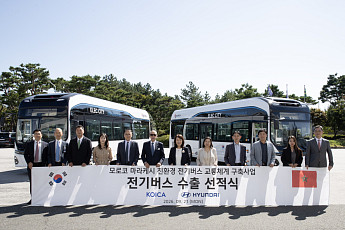 현대차, 모로코에 첫 국산 전기버스 공급…‘일렉시티’ 15대