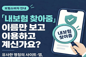 ‘내보험 찾아줌’ 사칭 주의⋯“개인정보 이용 목적 확인하세요”