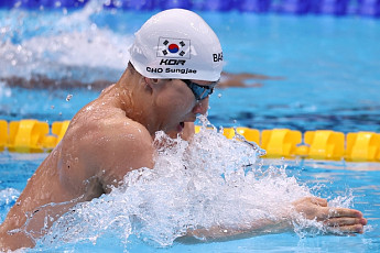 남자 혼계영 400m, 예선 5위로 결선행⋯2회 연속 메달 도전 [아시안게임]