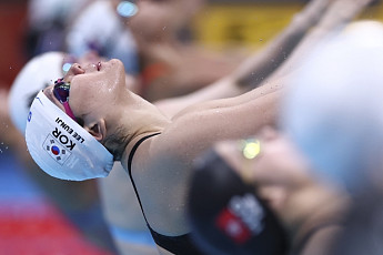 이은지, 배영 200m 예선 3위 결선행⋯2회 연속 메달 도전 [아시안게임]