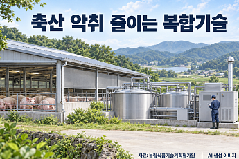 축산 분뇨시설 악취물질 98% 줄였다…농기평, 현장 실증 완료