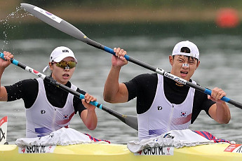 최민규-선민주, 혼성 카약 500ｍ 은메달⋯한국 카누 금2·은2 [아시안게임]