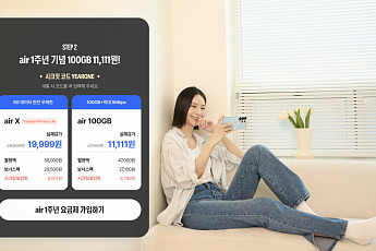 SKT, 자급제용 ‘에어’ 1주년 기념 특가 프로모션…100GB 요금제 월 1만원대