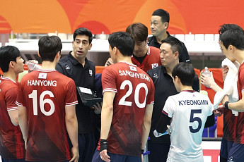 남자배구, 카타르 3-0 완파⋯최종 7위로 마감 [아시안게임]