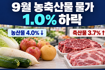 농축산물 물가 1% 내렸지만…추석 수요에 축산물은 3.7% 올라