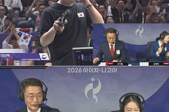 김예지, 남편 이건혁 금메달에 “죽는 줄”⋯중계석서 환호 [아시안게임]