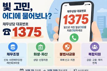 [머니브리핑] 빚 고민 어디에 물어보나⋯채무상담 ‘1375’ 이용법