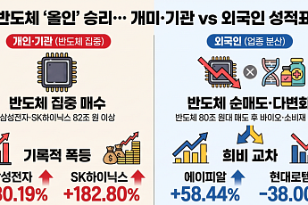 개미·기관 쓸어담은 반도체 날았다…외인은 종목별 성적 희비[2026 증시 지형도]