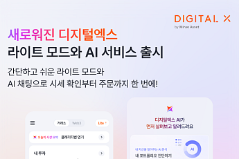 디지털엑스, AI 기반 앱 전면 개편⋯포트폴리오 진단ㆍ대화형 주문 도입