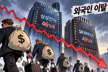 삼전 외국인 지분율 46.38%…금융위기 이후 18년9개월 만에 최저치
