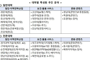 사립대 33곳에 5년간 6000억 투입…반도체·AI 중심 학과 재편