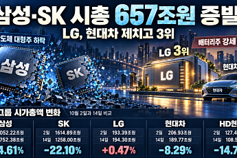 ‘6000피 붕괴 위기’ 삼성·SK 시총 657조 증발…LG는 현대차와 시총 뒤바뀜