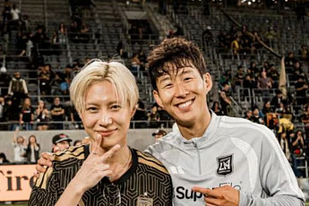 태민, 손흥민 만나 활짝⋯LA FC 경기장서 무슨 일?