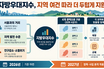 지방 지원 기준 통일…지역 여건 따라 부처별 우대 달라진다