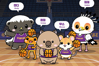 WKBL, 신규 캐릭터 ‘우크블즈’ 공개⋯팬 접점 확대