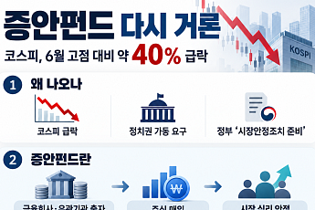 코스피 급락에 ‘증시안정펀드’ 논의 수면 위로⋯“실제 가동보다 정책 신호”
