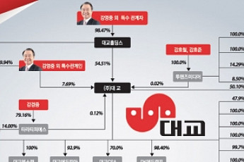 [100대그룹 지배구조 대해부]대교그룹, 강영중 회장 ‘대교홀딩스’ 지분 81.99% 보유 최대주주
