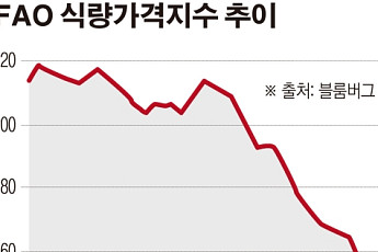 식탁물가 떨어진다…글로벌 식품가격, 중국 경기둔화 우려·풍작에 7년 새 최대폭 하락